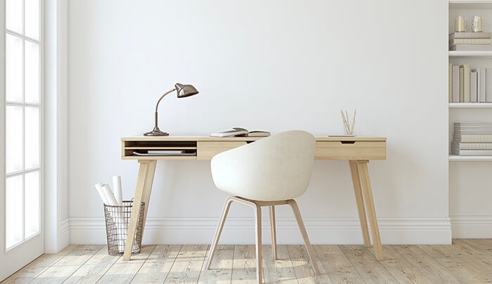 White Study Table