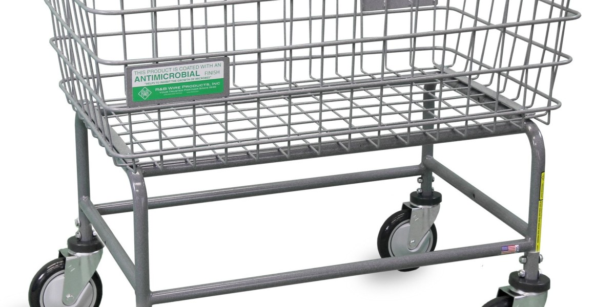 Introducing the Antimicrobial Large Capacity Laundry Cart – 4.50 Bushel Capacity: A Must-Have Hotel Hardware