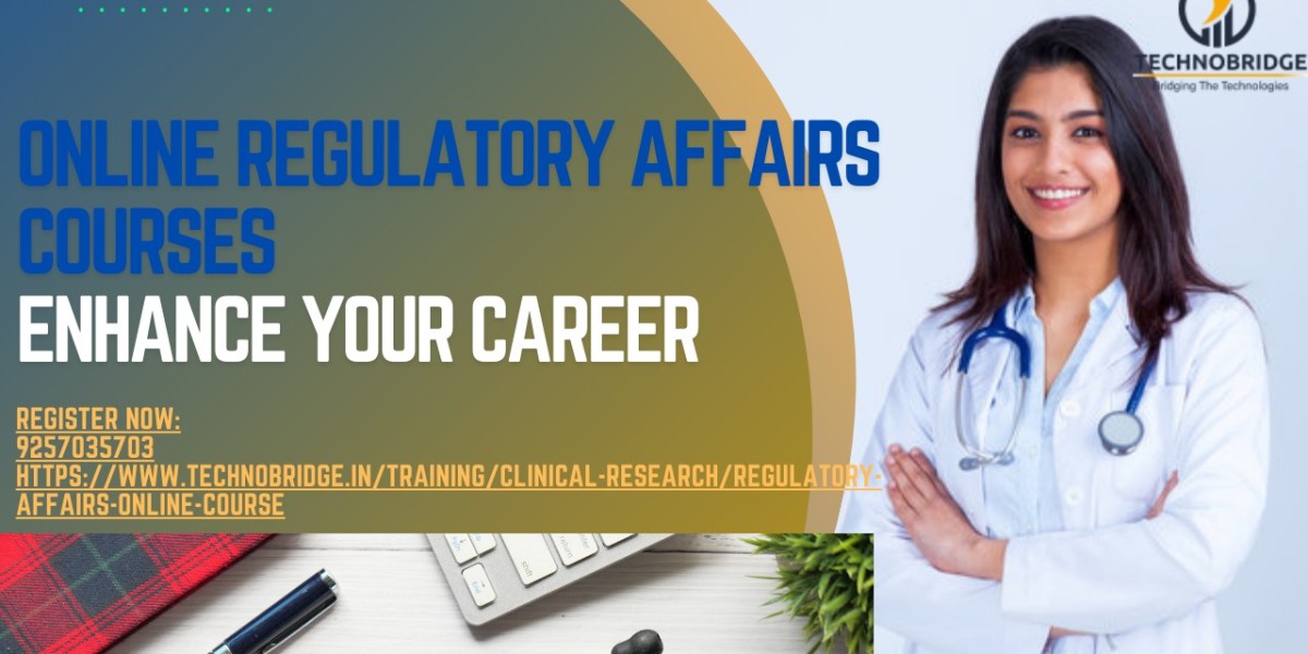 How do online regulatory affairs courses contribute to career growth?