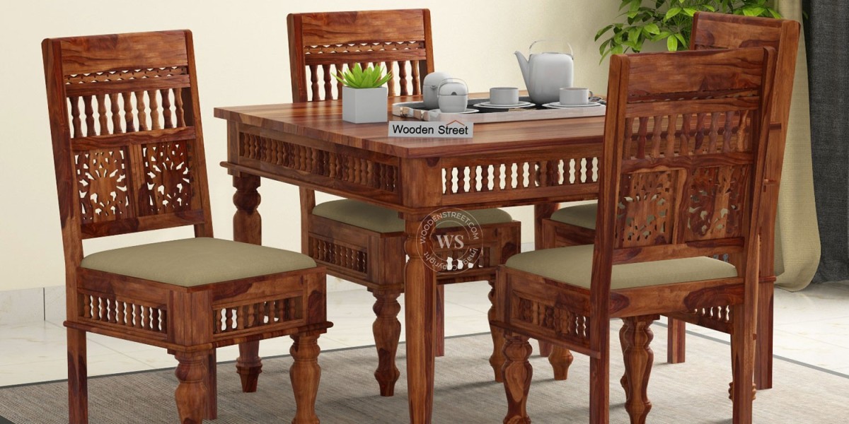 Upgrade Your Dining Space with the Perfect 4 Seater Dining Table Set from Wooden Street