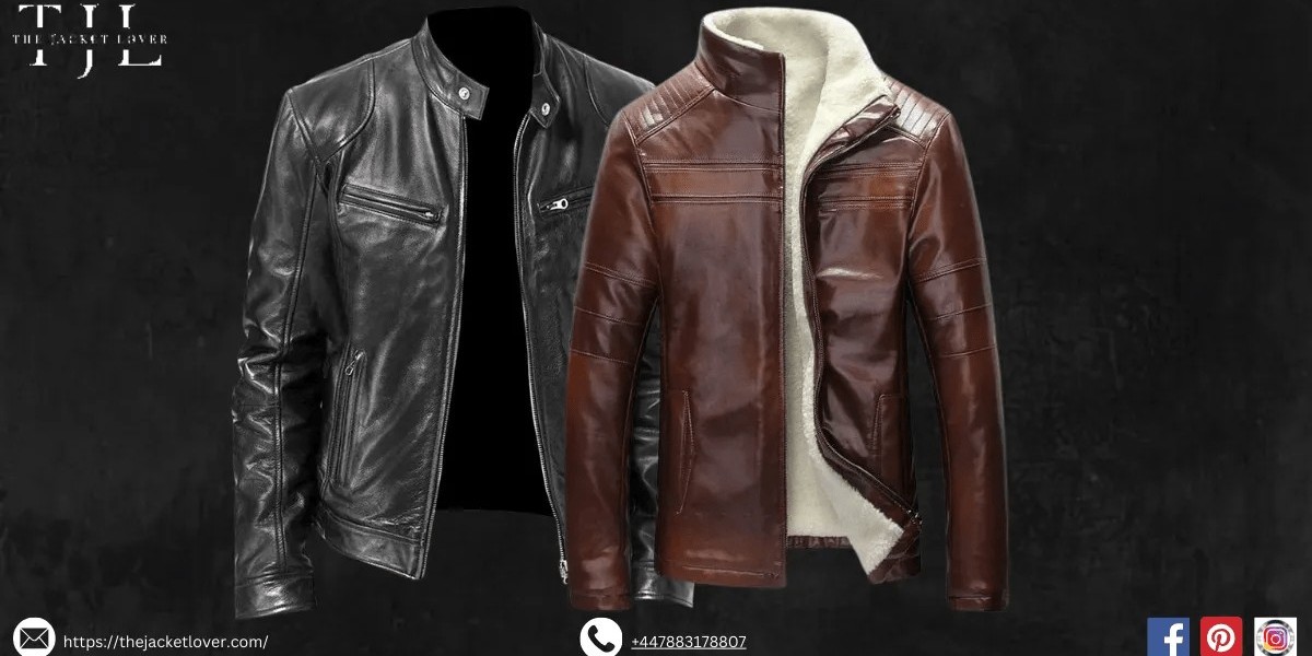 Fashion-Forward Leather Jacket Men's Combinations