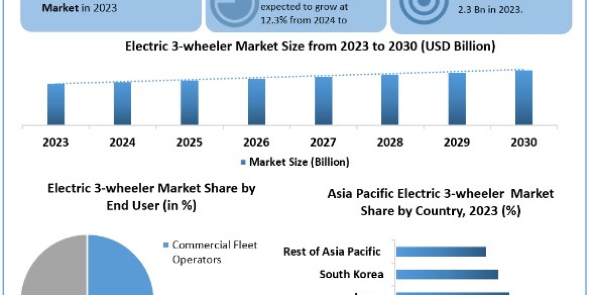 Electric 3-wheeler Market Size, Share, Key Players, Forecast 2024-2030