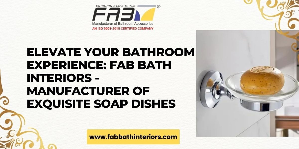 Elevate Your Bathroom Experience: Fab Bath Interiors - Manufacturer of Exquisite Soap Dishes