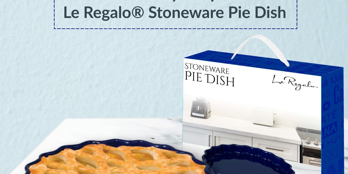 Master the Art of Baking with the Le Regalo® Stoneware Pie Dish