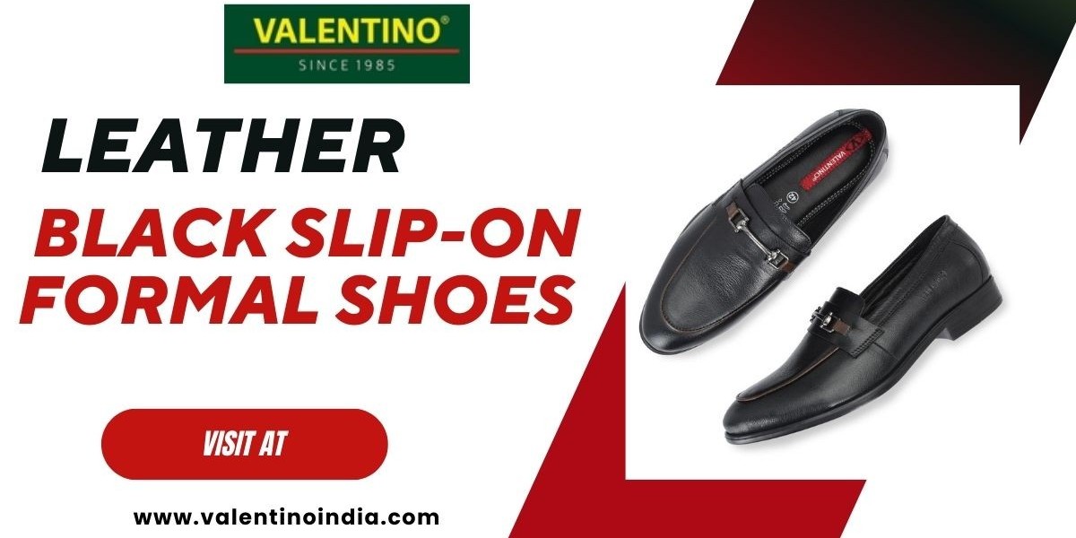 From Office to Evening: Versatility of Leather Black Slip-On Formal Shoes Explained