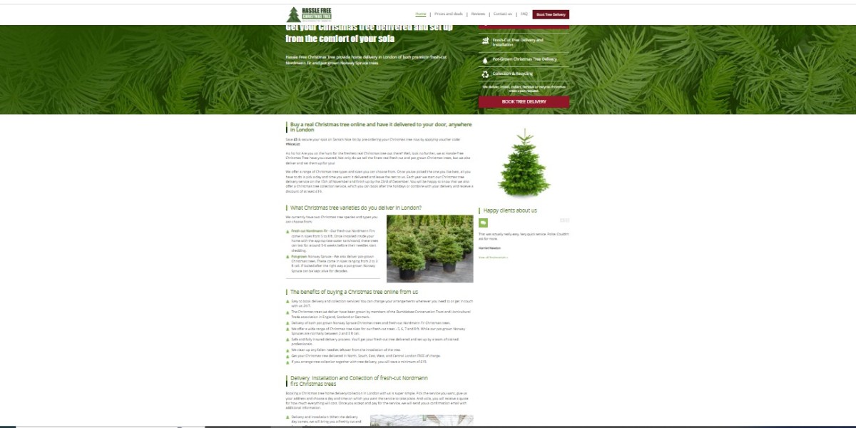 Christmas Tree home delivery in London