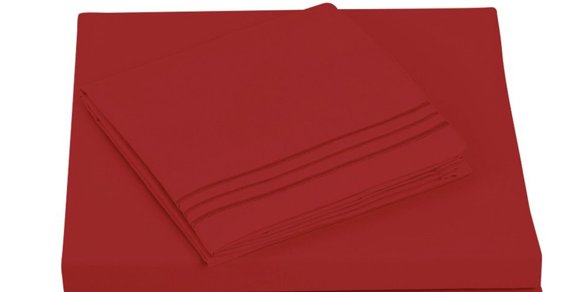 TEXTILIA™ Twin Size 3 Piece Bedsheet Set – Burgundy: A Blend of Elegance and Comfort