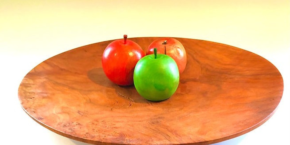Large Cherry Burl Fruit Platter