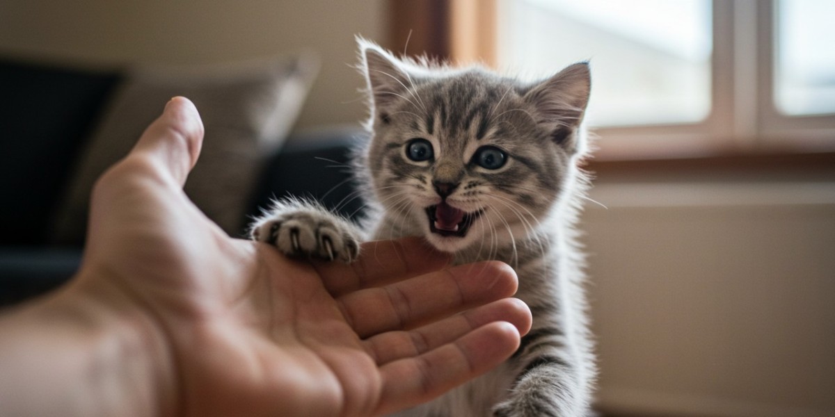 ¿Cómo se puede conseguir que un gatito deje de morder y empiece a jugar?