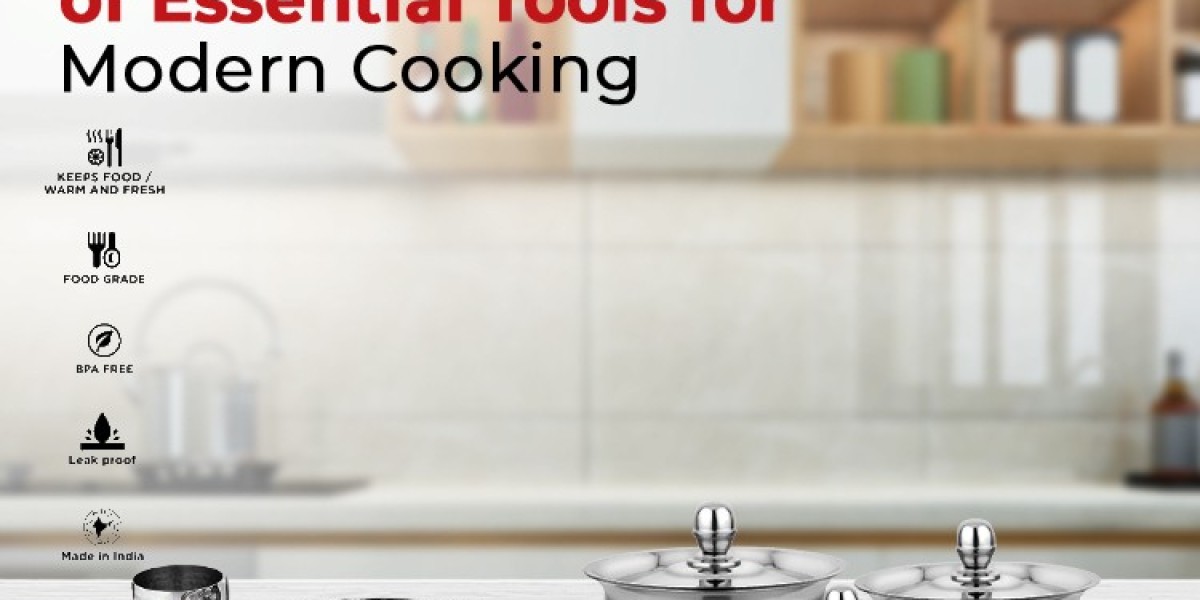 Buy stainless steel cooking utensils at Rudra Kitchen World