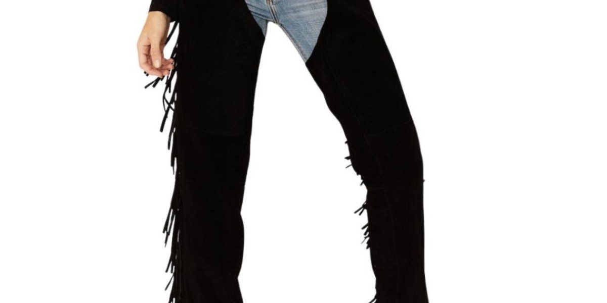 Trendy and Durable Cowgirl Chaps With Fringe Designs
