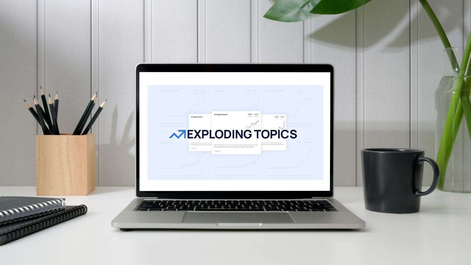 Exploding Topics graph showcasing an emerging trend with rising search volume.