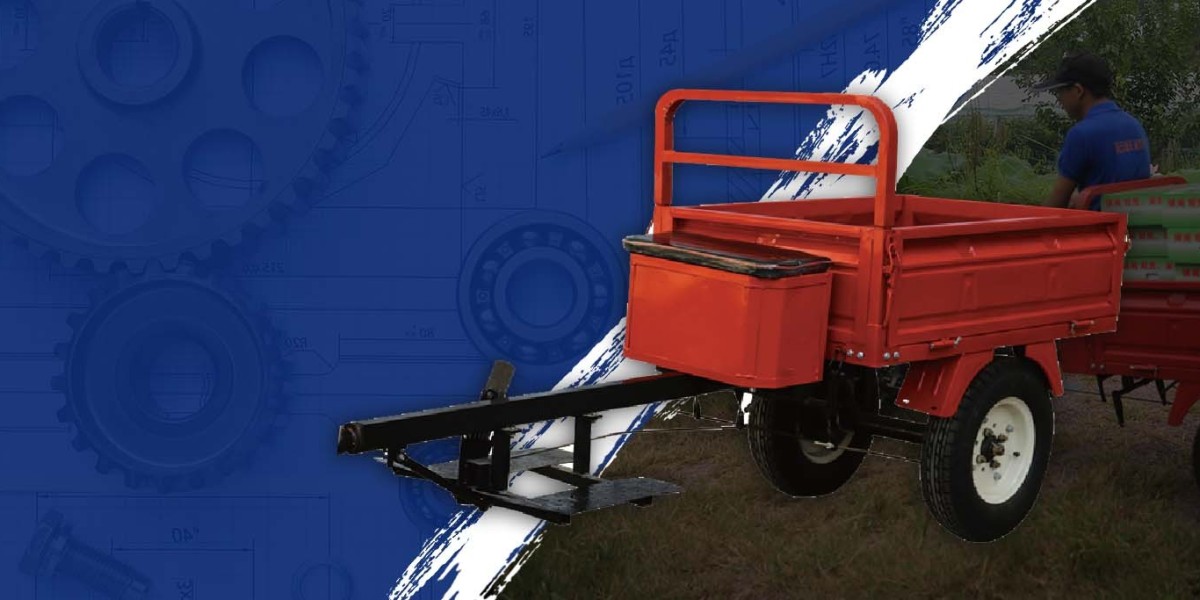 High Quality plastic lawn trailer