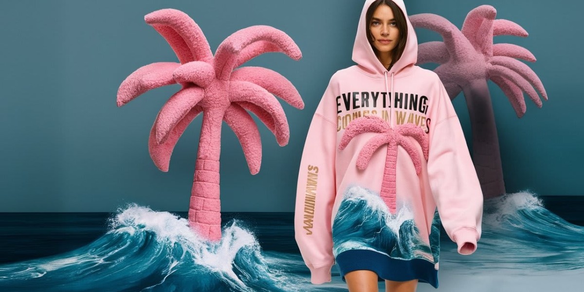The Perfect Blend of Style and Comfort Pink Palm Puff Clothing