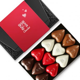 Premium chocolate gifts in an elegant mahogany box