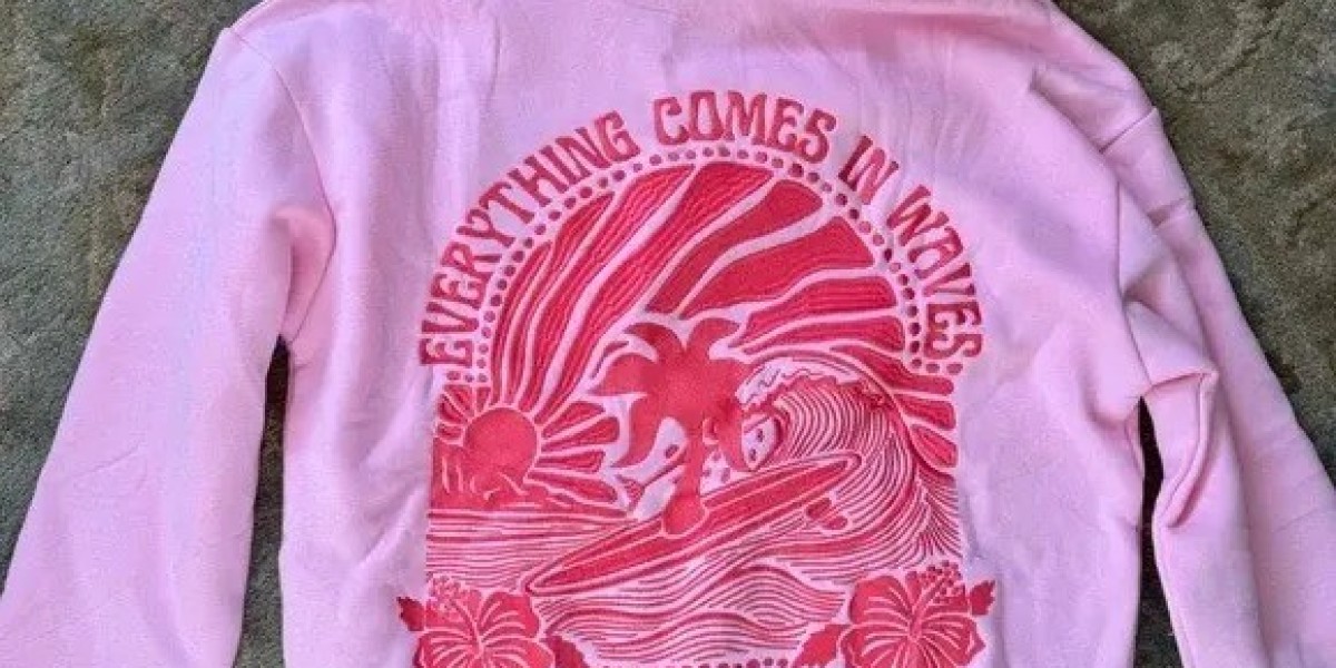 Pink Palm Puff Hoodies – Comfort & Style Redefined