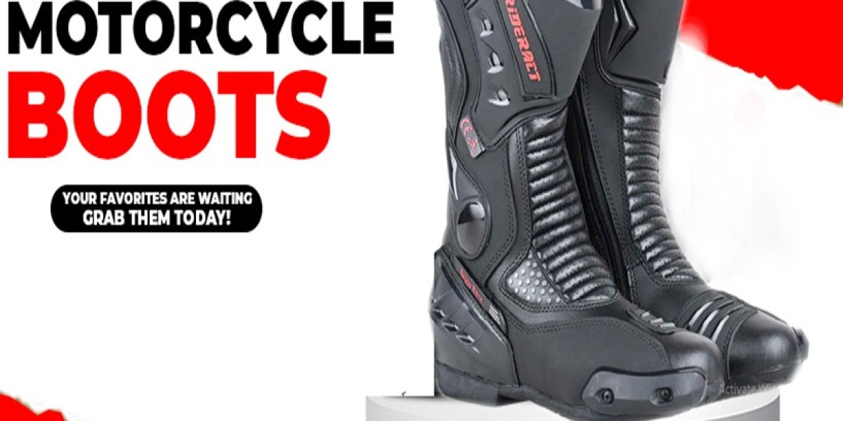 Mens Road Motorcycle Boots Black Ready Sports