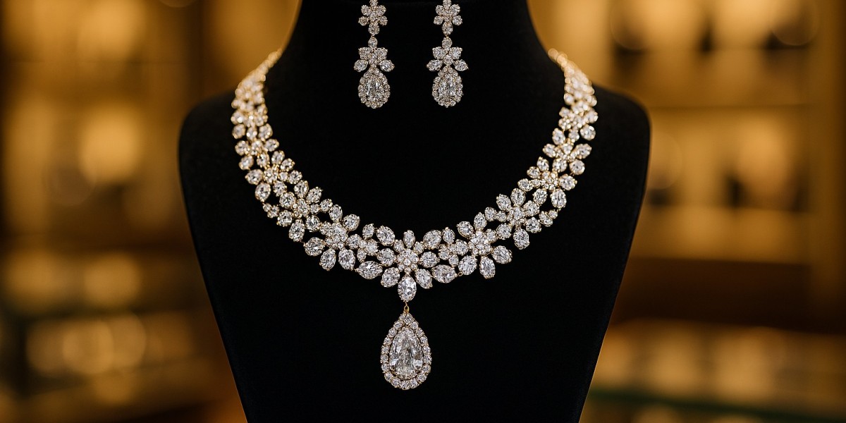 Elegant Cz Stone Studded Necklace Sets for Bridal & Party Wear | Pitti Jewels & Pearls