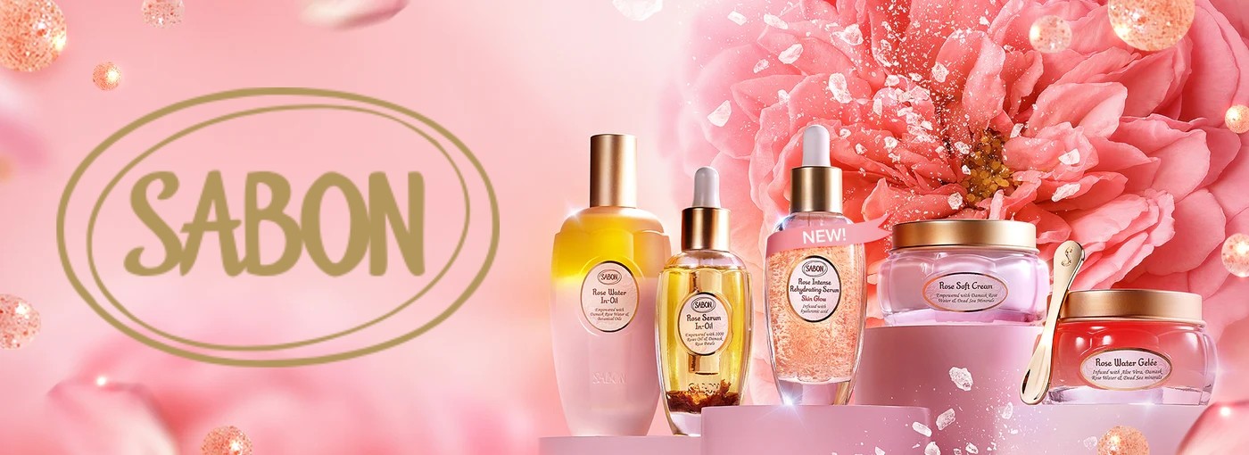 Sabon organic body scrubs in glass jars with Dead Sea salt