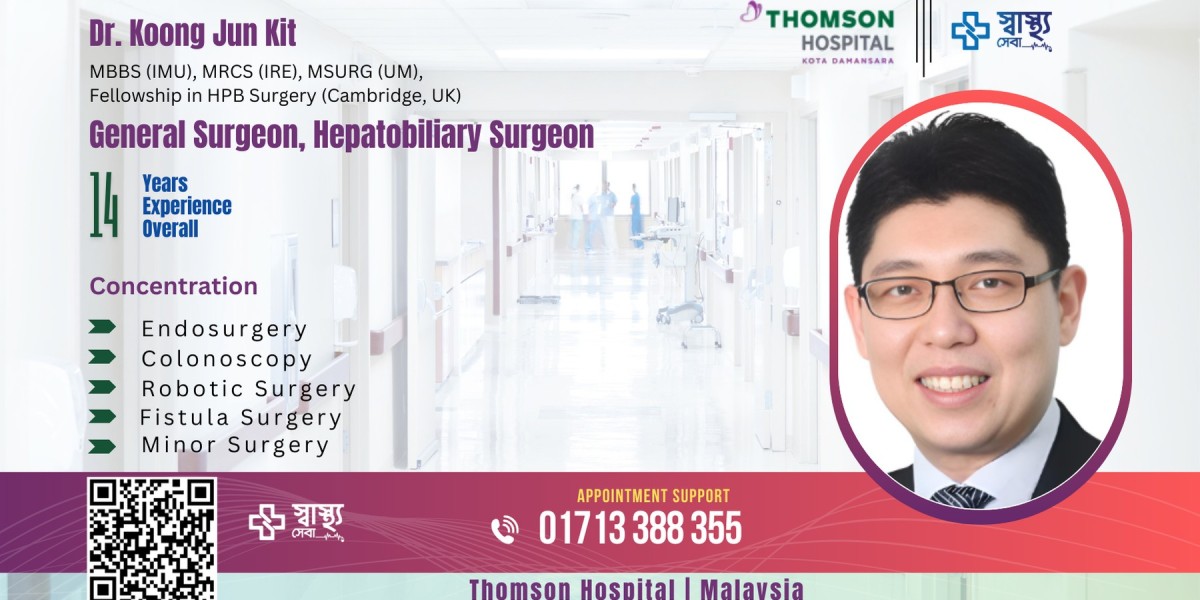 Book Your Appointment with Dr. Koong Jun Kit for Expert General and Hepatobiliary Surgery