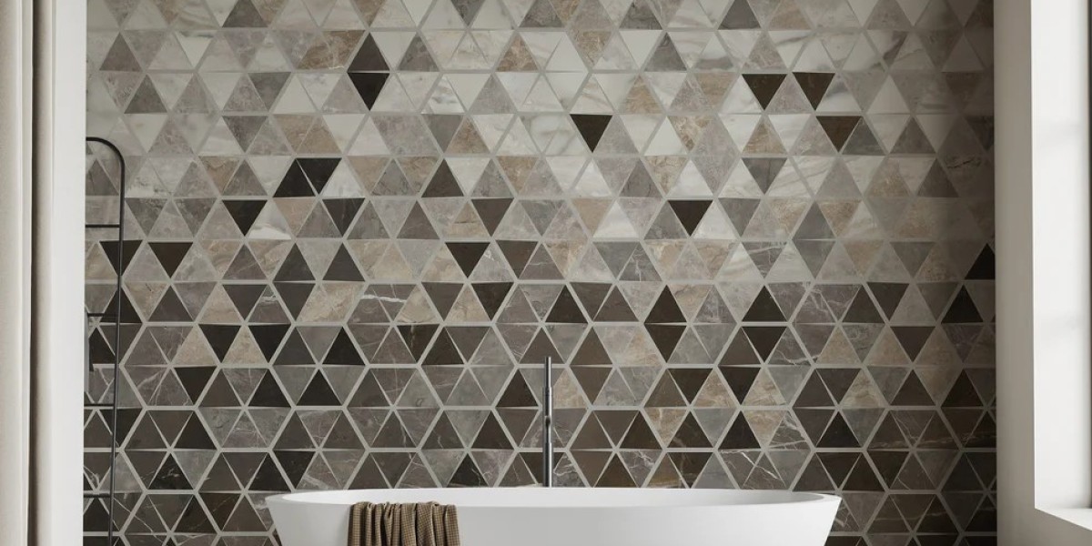 Where Should You Avoid Placing Geometric Wallpaper in a Bathroom?