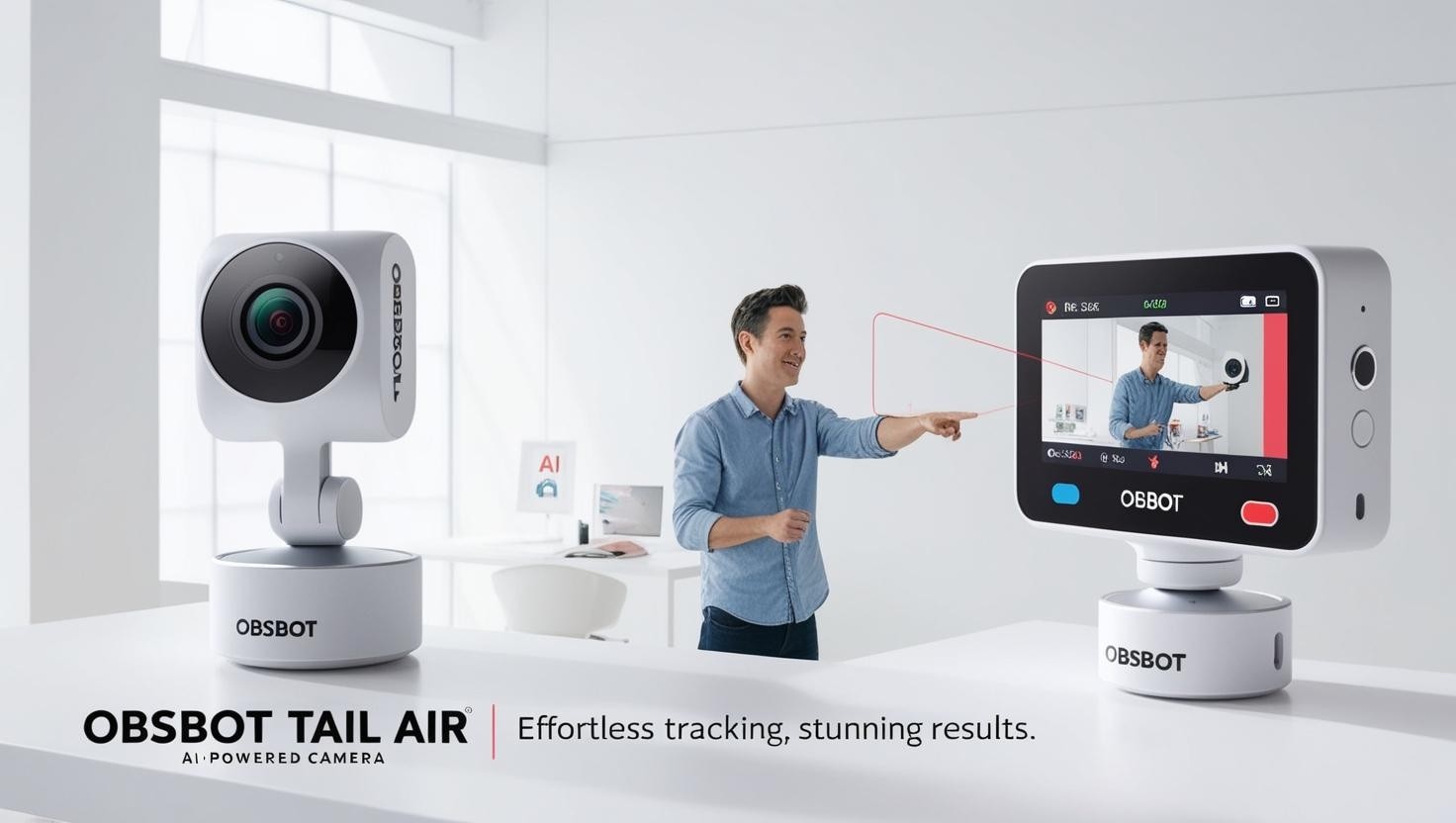 A stylish plug-and-play design makes the Obsbot Meet 4K perfect for modern setups