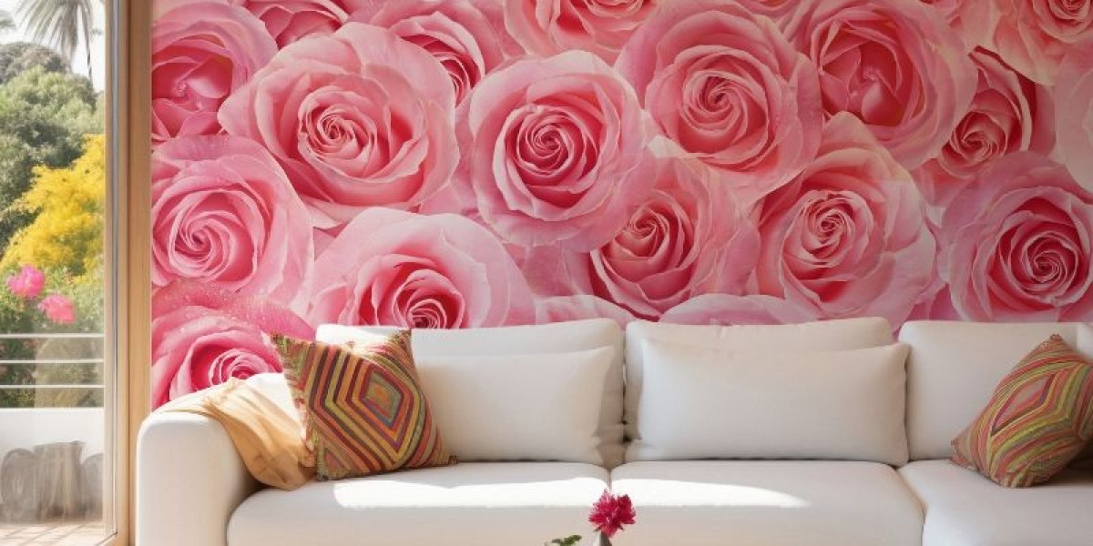 Rose Flower Wallpaper Ideas to Brighten Your Living Room