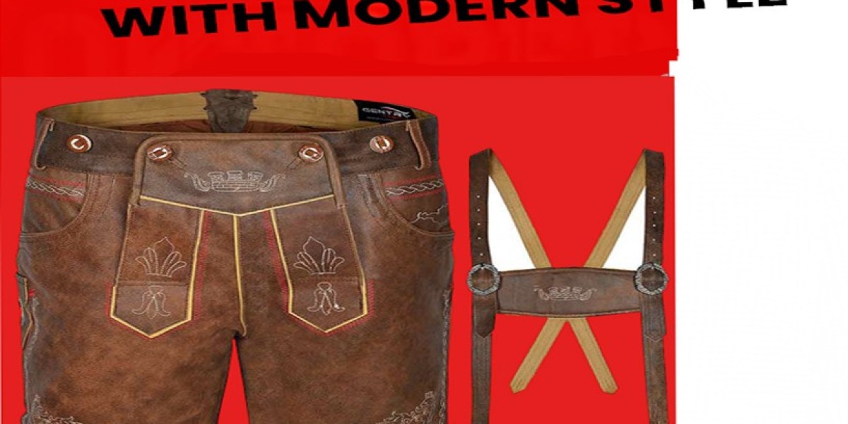 Men's Oktoberfest Costume Authentic Leather Short Lederhosen