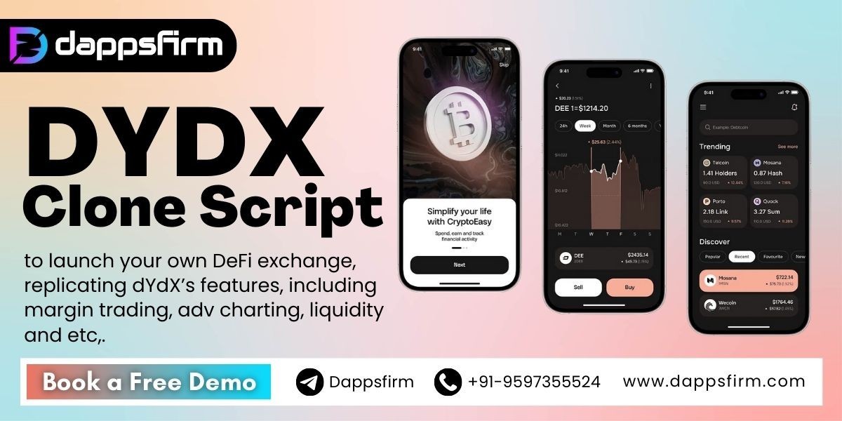 Set up your own decentralized leverage trading app with our bespoke DYDX app clone platform
