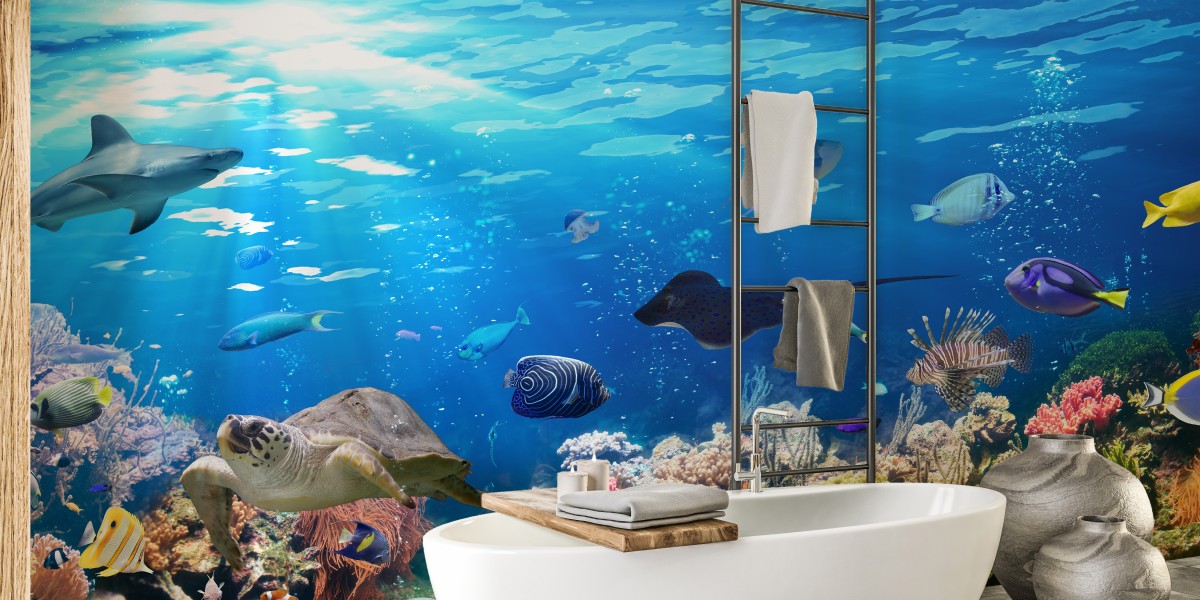 Fresh Looks with Stylish Bathroom Wallpaper Ideas