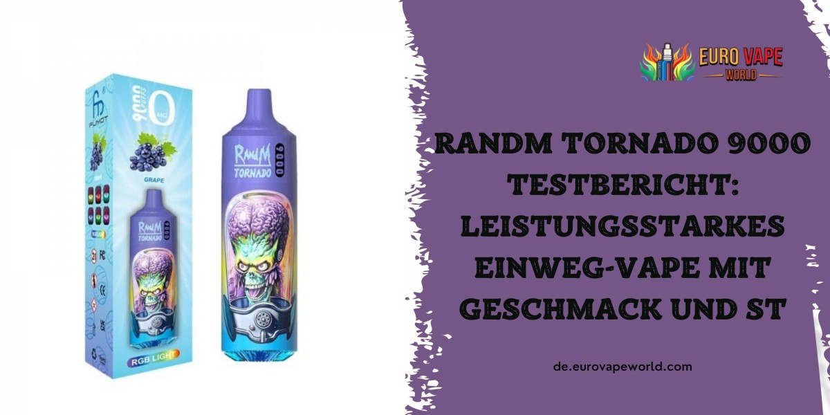 RandM Tornado 9000 Testbericht: Leistungsstarkes Einweg-Vape mit Geschmack und St
