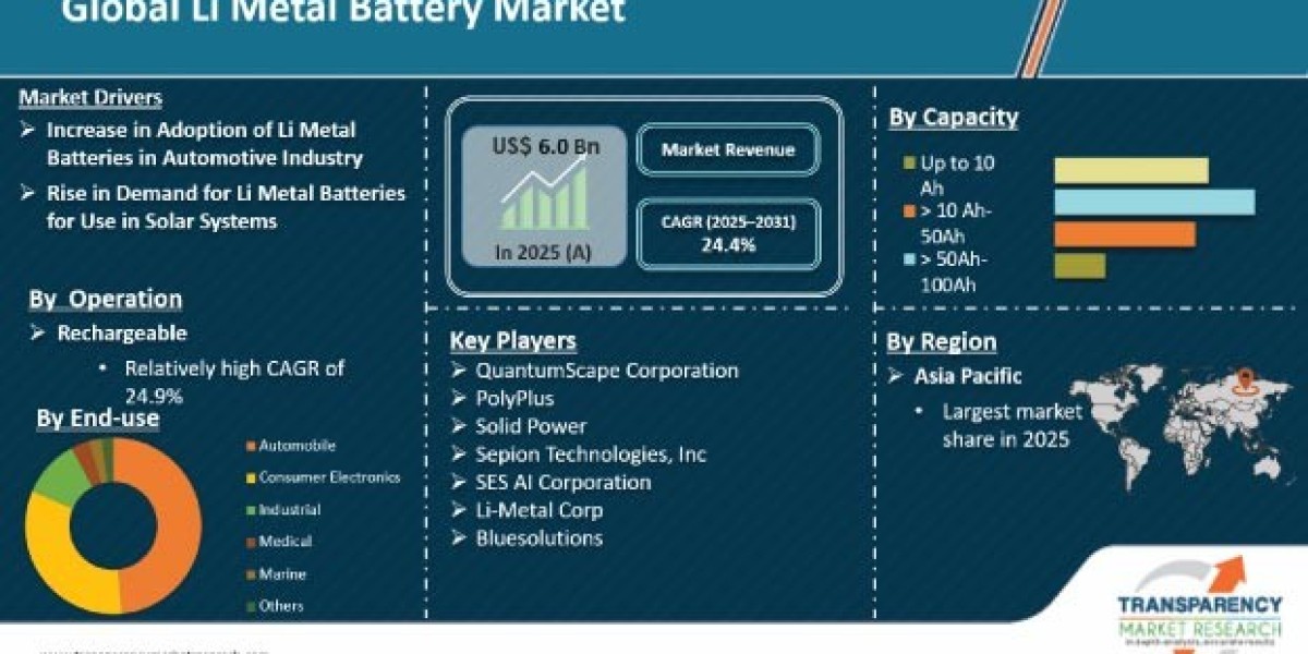 Li Metal Battery Market Report: By Types, By applications, By Manufacturers, Forecast 2031