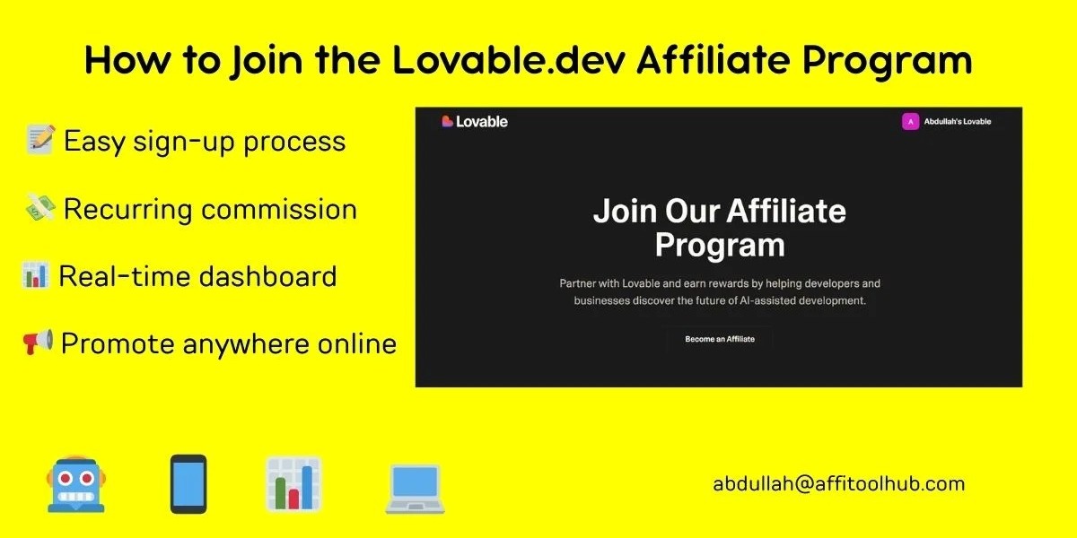 Explore the Lovable.dev Affiliate Program – A Trusted Pick by Affitoolhub.com