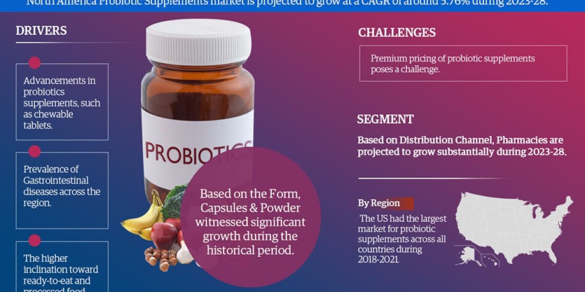 North America Probiotic Supplements Market Poised for Strong 5.76% CAGR Through 2028 | Size & Opportunity Insights