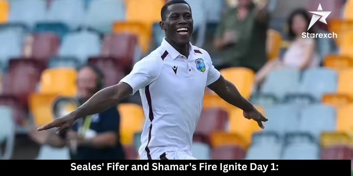 Seales' Fifer and Shamar's Fire Ignite Day 1: West Indies vs Australia 1st Test