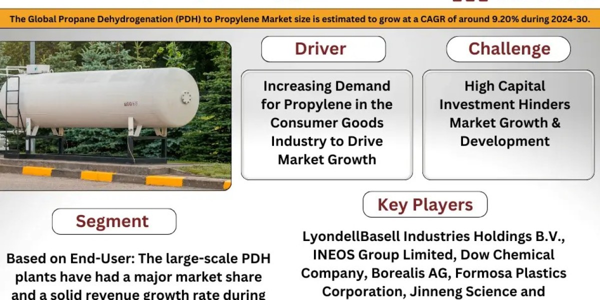 Propane Dehydrogenation (PDH) to Propylene Market Expected to Grow at 9.20% CAGR | Key Trends & Forecast to 2030