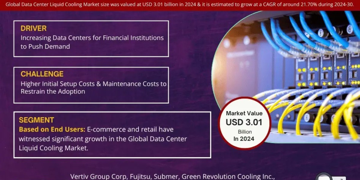 Data Center Liquid Cooling Market Projected to Expand Rapidly with 21.70% CAGR by 2030