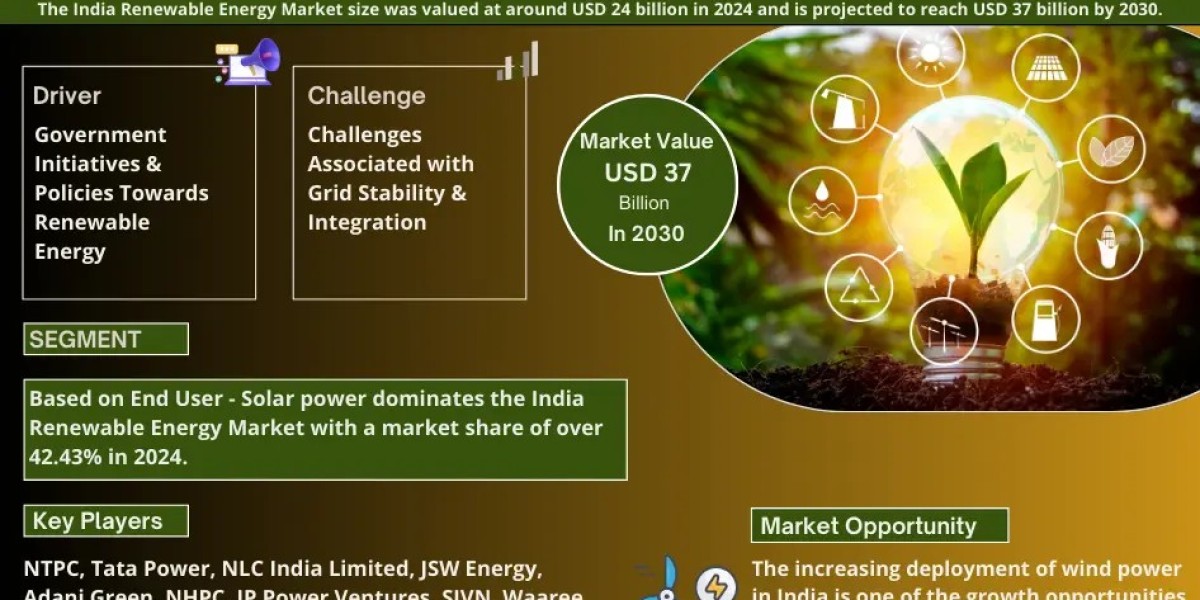 India Renewable Energy Market Projected to Expand Rapidly with 9% CAGR by 2030