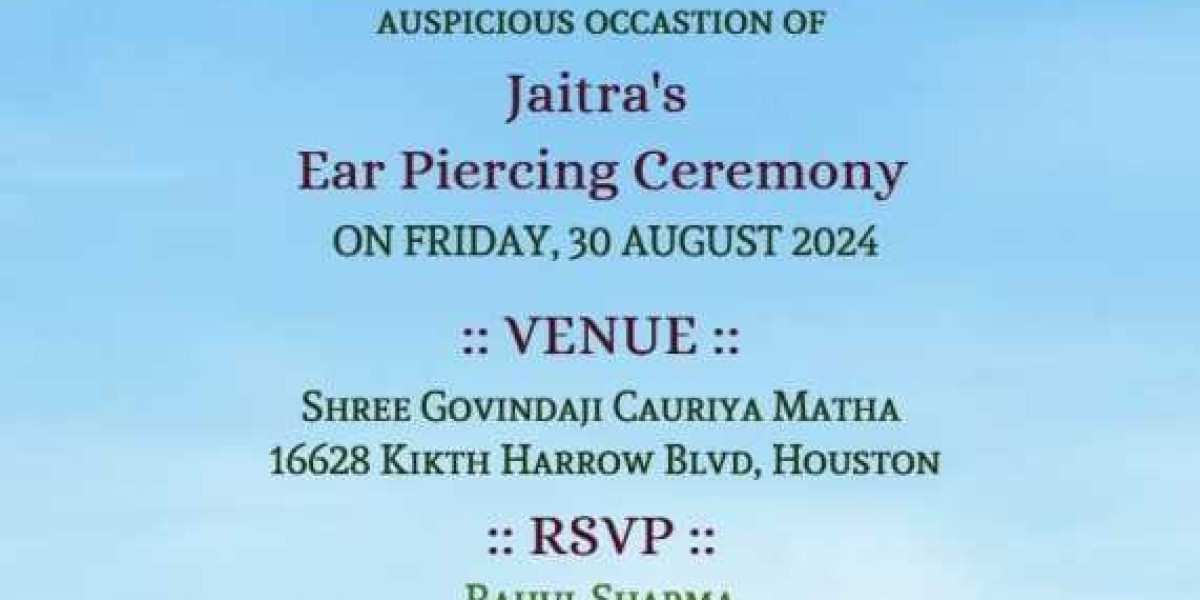 Celebrate Tradition with Grace: The Best Ear Piercing Ceremony Invitation English Designs on Crafty Art