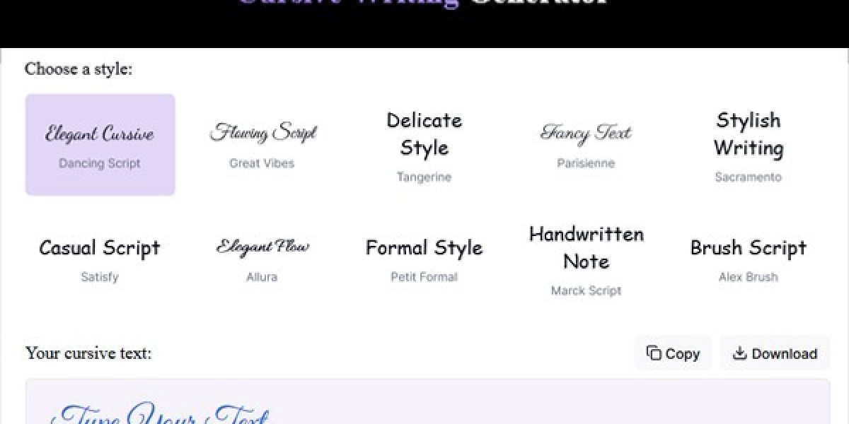 Bring Elegance to Digital Text with Cursive Writing Generator
