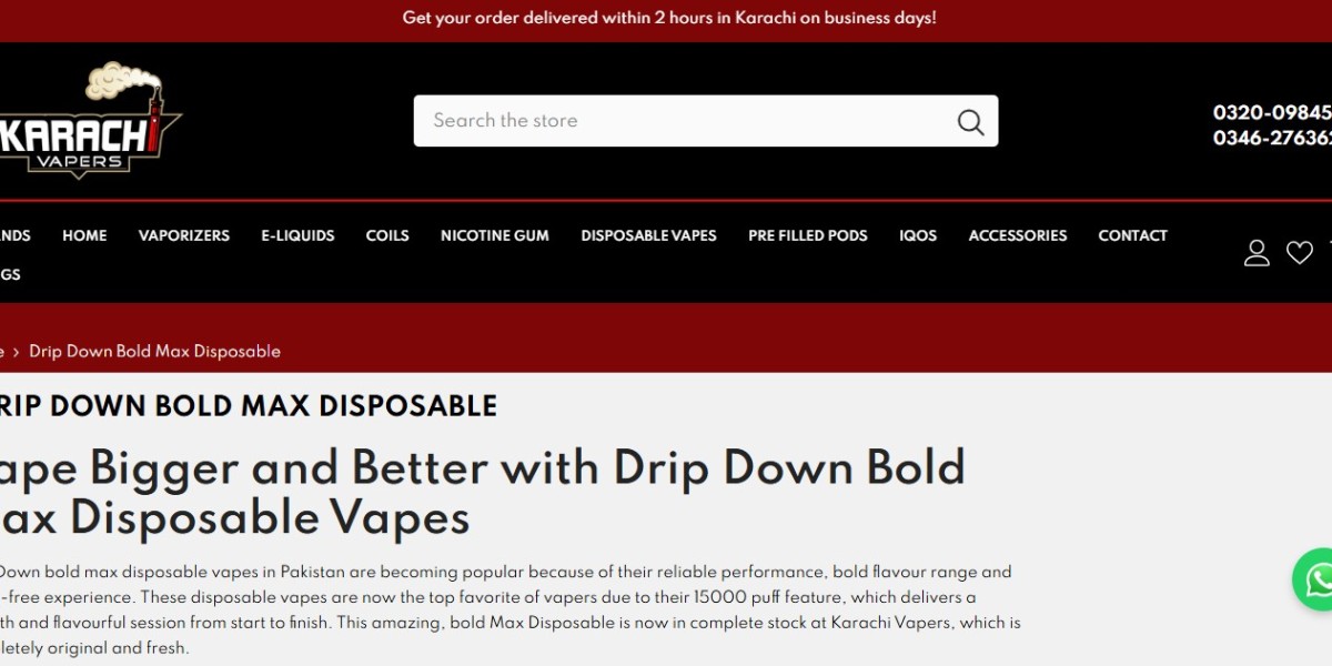 Best Dripdown Boldmax Flavours in Pakistan: A Complete Vaper’s Guide 2025