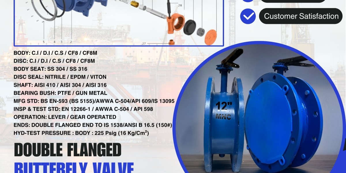 Double Flanged Butterfly Valve Manufacturers Ahmedabad, India – MNC VALVES