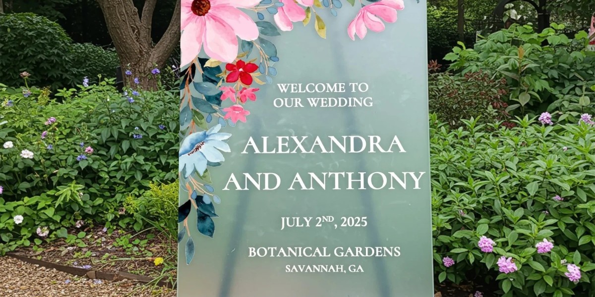 Shop iCustomLabel for Unique Acrylic Wedding Welcome Signs