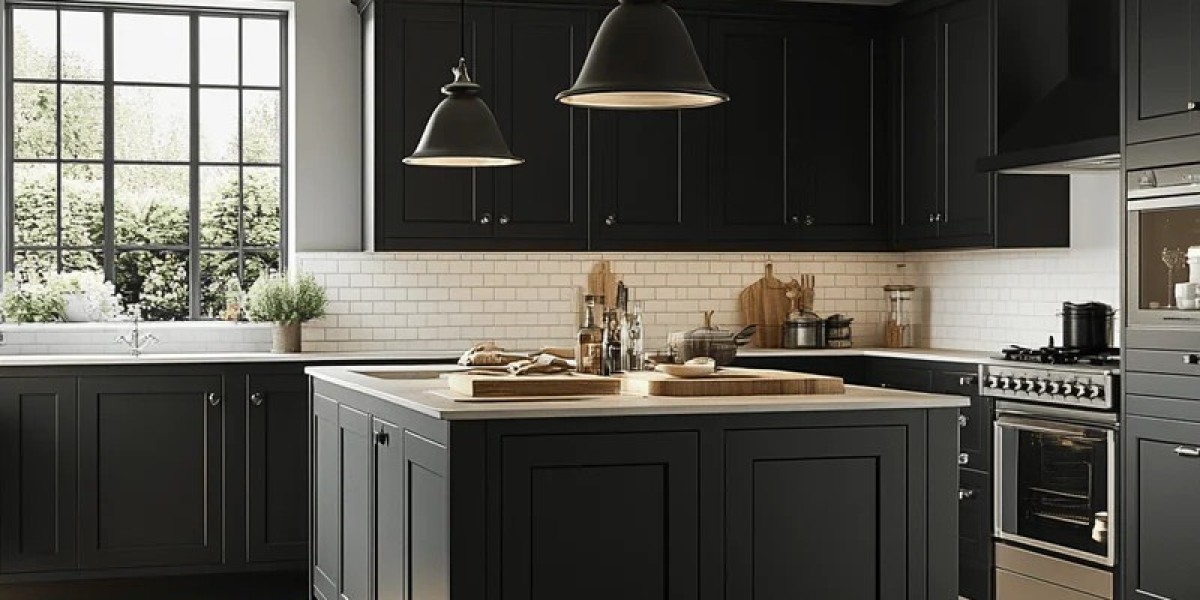 Black RTA kitchen cabinets and RTA bathroom vanities
