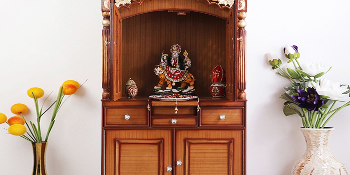 Handcrafted Wooden Mandir for Home – Buy Pooja Temple Online