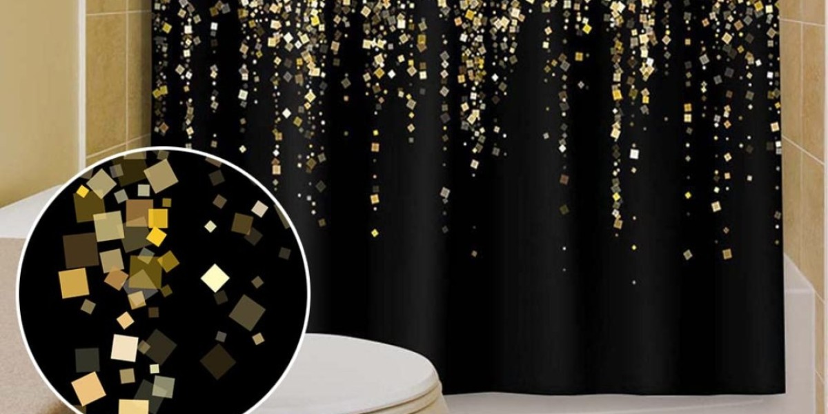 Gold and Black Shower Curtains: Add Style and Warmth to Your Bathroom