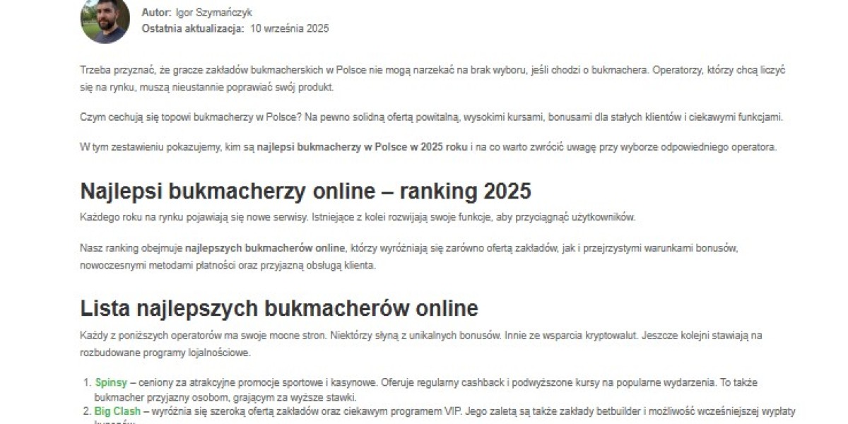 Najlepsi bukmacherzy w Polsce – przewodnik dla graczy