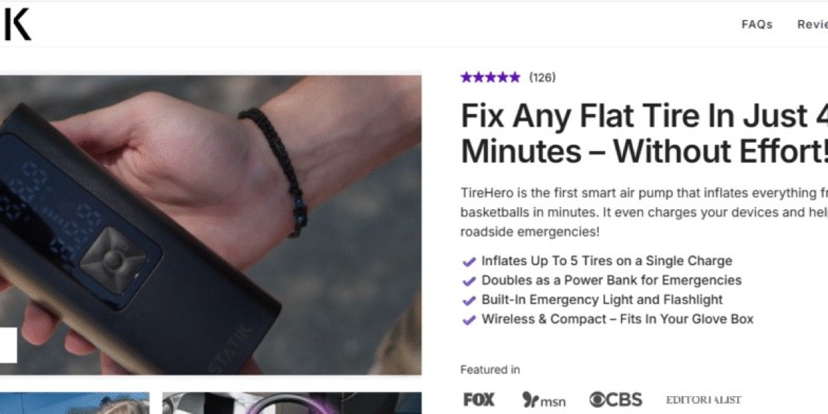 Portable TireHero Smart Air Pump – Inflate Tires Anywhere Fast