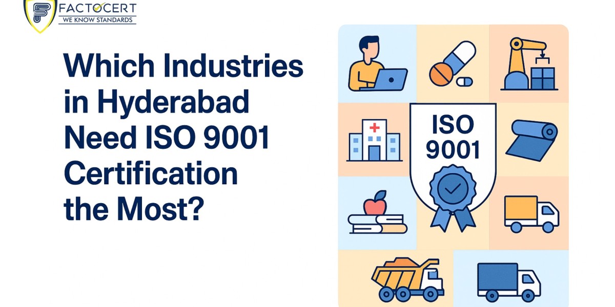 WHICH INDUSTRIES IN HYDERABAD BENEFIT MOST FROM ISO 9001 CERTIFICATION?