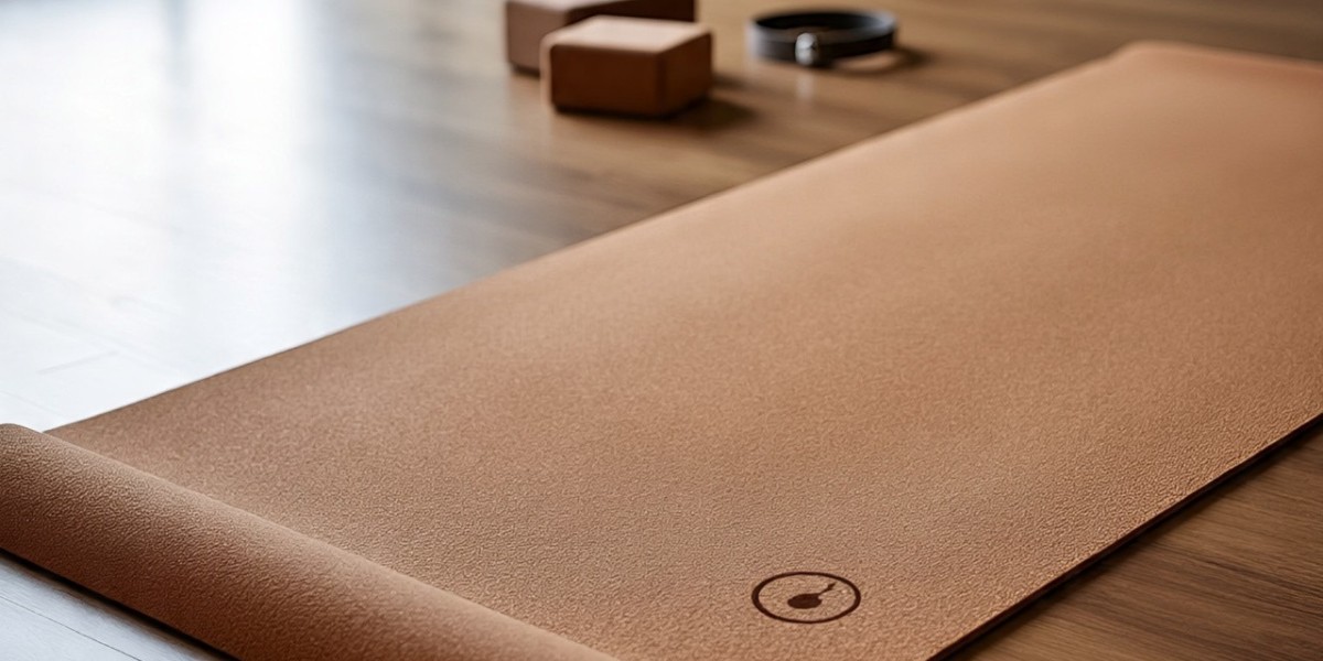 Cork Yoga Mat with Posture Sensors